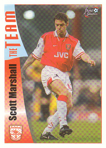Scott Marshall Arsenal 1997/98 Futera Fans' Selection #29